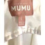 Show Me Your Mumu Romance Maxi Bridal Dress in Ivory Luxe Satin L Photo 3