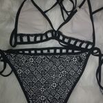 REEF  S Black White Geo Bikini Swim Suit Photo 1