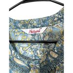 Vintage Natural House Dress Muu Muu Sleep Gown Green Paisley Size L Size L Photo 5