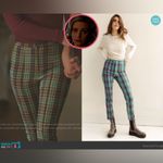 Urban Outfitters  Tessa Plaid Notched Cropped High-Waisted Pant Photo 8