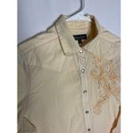 North River western button down with cross size medium Tan Photo 6