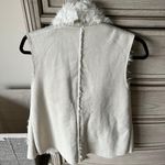 Fashion On Earth Cream Furry Vest Photo 6