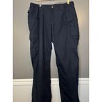 5.11 Tactical Pants Womens 20 Long Blue Cargo Elastic Waist Work Pockets Photo 1