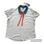 Her Universe NWOT Scooby-Doo! Fred Button-Up Shirt Photo 1