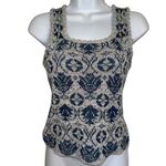 Pilcro ANTHROPOLOGIE‎  Knit Patterned Sleeveless Cross Back Tank EUC Size XS Photo 1