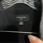 Tahari ASL Black Side Bar Crop Blazer Size 12 Photo 5