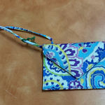 Vera Bradley  Blue and Yellow ID Holder Photo 0