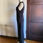 Y2K Vintage JEAN'S PAUL GAULTIER | Black Cowl Neck Bling Midi Dress | Small Photo 8
