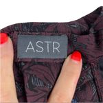 ASTR the Label Women's Long Sleeve Floral Chiffon Backless Dress Chiffon Small Photo 9