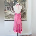 Urban Outfitters Free People Cleobella Oliver Ruffle Empire Waist Midi Dress In Pink Medium NWOT Photo 5