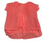 Christopher & Banks  Coral Split Back Sweater XL Photo 1
