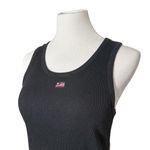 Ralph Lauren  Vintage USA American Flag Ribbed Tank Top Black Medium Jeans Polo Photo 3