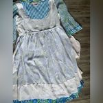 Gretchen Scott  Designs Blue and Green Long Sleeve Dress Photo 8