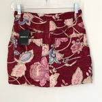 Forever 21 Floral Red mini Skirt Photo 1