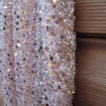 Mac Duggal 49679 Rose Gold Side Cut Out High Neck Sequin Gown Dress Photo 13