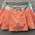 Lululemon Pace Rival Skirt Skort Plum Peach Athletic Athleisure Tennis Women's 8 Photo 0