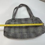 San Diego Hat Co. Plaid Black Blue Green Wool Blend Barrel Shoulder Bag Tweed Photo 2