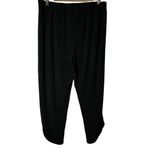 1. State  Black Split Leg Pull On‎ Pants Poly Spandex Pants Large Asymmetrical Hem Photo 6
