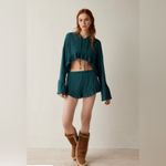 Urban Outfitters Out From Under NWOT Lizzie Ruffle Hooded Long Sleeves Top Size S Photo 7