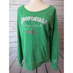 Aeropostale Pullover Sweatshirt Long Sleeve Embroidered Shirt XL Extra Large Y2K Green Photo 7