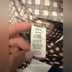 Show Me Your Mumu  Darlene Top Wrap Tie Blouse Brown and White Gingham Size Small Photo 6