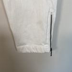 J. McLaughlin Pants Womens White Tapered Zip Ankle Size 8 Resortwear Beach Office Photo 1