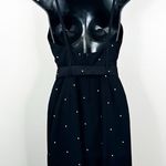 Giorgio Armani Vintage 90's Le Collezioni Dress Womens 6 Black Belted Polka Dots Photo 3