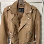 Levi's Levi’s Faux Leather Moto Jacket Tan Camel Size Small | NWT Photo 1