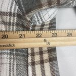 THML Jacket Shacket Women Small Green Brown Plaid Button Pocket Flannel Ranch Photo 6