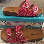 Women’s Pink Bandana Print Sandal (8.5) Photo 0