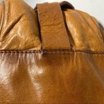 FRANCESCO BIASIA Saddle Style Handbag Mustard Color 14X5.5X7, Genuine Leather Photo 2
