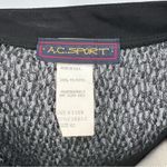 Vintage A.C. Sport Sparkly Sheer Boat Neck Top (EU 42) US Lg Black Photo 5