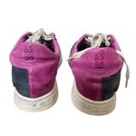 AS 98 Leather Alfie Sneakers Perforated Suede Lace Up Gray Pink Size 38 US 7.5 Photo 5