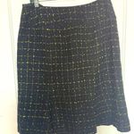 Bob Mackie Y2K Tweed Skirt Black Lime Green F Photo 0
