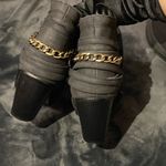 Charlotte Russe Heeled Charcoal Grey Booties with buckle accents size 6 Photo 5