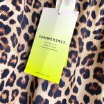 Summersalt  The Perfect Palazzo Pants XL Tan Black Leopard Animal Beach NWT Photo 3