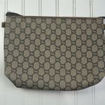 Gucci Vintage GG Supreme Canvas Pouch Clutch Brown Monogram Photo 2