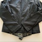 Mystree | Pia Black Vegan Leather Jacket with Faux Fur Lined Lapel Small NWT Photo 8