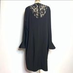 Eloquii  flared fluted sleeve dress lace panel Photo 2