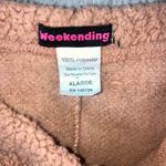 Sherpa Fleece Loungewear Shorts Women XL Drawstring Cozy Soft Pink Size undefined Photo 6