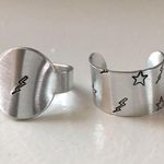 2 Piece Ring Set Silver Photo 0