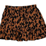 SheIn  Women’s Flare Skirt XL Pull On Brown Black Photo 0