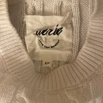 Aerie Women’s AerieWhite Cable Knit Cropped Sweater SzSmall Photo 1