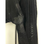 Armani Exchange Vintage Black Velvet Velour Slack Trouser Pants Size 0 Photo 5