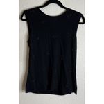 Talbots  XL /Large 2 Piece Black Embellished Button Front Knit Cardigan Tank Top Photo 2