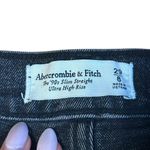 Abercrombie & Fitch Ultra High Rise 90s Slim Straight Jean Crossover 29/8 Black Photo 9