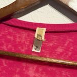 BKE Deep Pink Semi Sheer Long Sleeve Top Size XL Lightweight Layering Shirt Fall Photo 1