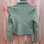 EXPRESS Moto Style Green Zip-Up Collared Short Jacket Women’s Size Small Photo 5