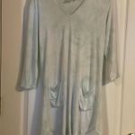 Beach Break Blue Tye Dye Swim Cover Up or Mini Dress Sz Small White Photo 2