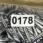 Coldwater Creek Cropped Pants Women's 14 Black White Palm Leaf Print Natural Fit Photo 8